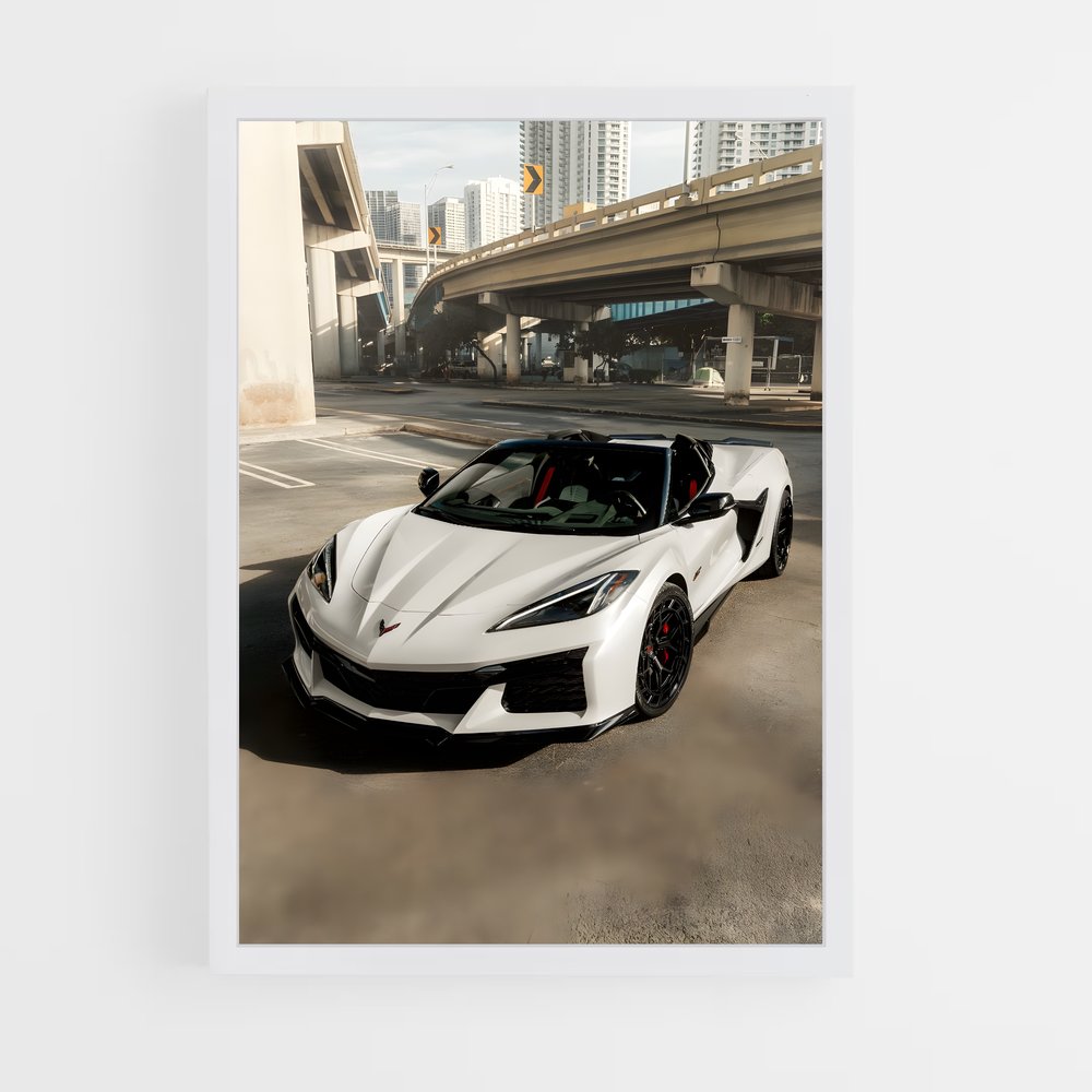 Poster Corvette en Attente – affiche Chevrolet (vue 3)
